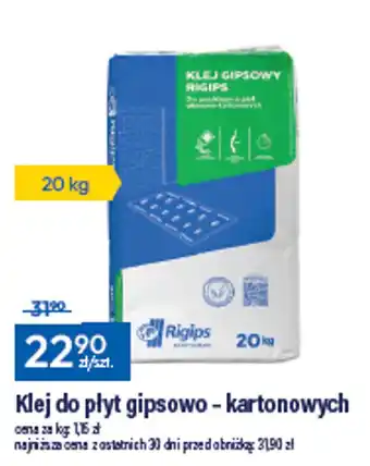 Klej do płyt gipsowo - kartonowych Rigips