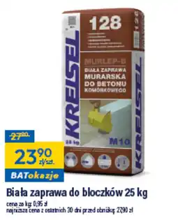 Bat Biała zaprawa do bloczków Kreisel oferta