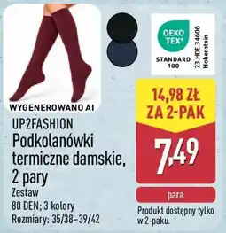 ALDI Up2fashion podkolanówki termiczne damskie oferta