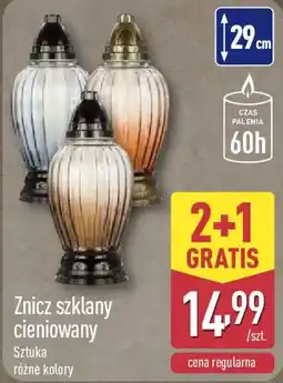 ALDI Znicz szklany cieniowany oferta