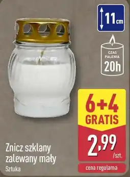 ALDI Znicz szklany zalewany mały Sztuka oferta