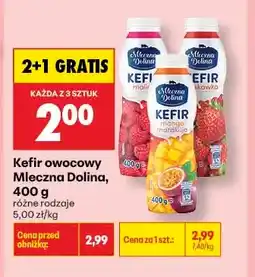 Biedronka Kefir owocowy Mleczna Dolina malina oferta