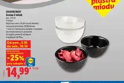 Lidl Zestaw 2 misek 215 ml Silvercrest oferta