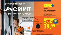 Lidl Bluza rozpinana męska Crivit oferta