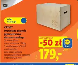 Lidl Drewniana skrzynia plyometryczna do cross-treningu Crivit oferta