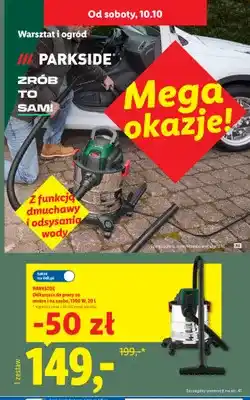 Lidl Odkurzacz do pracy na mokro i na sucho 20 l Parkside oferta