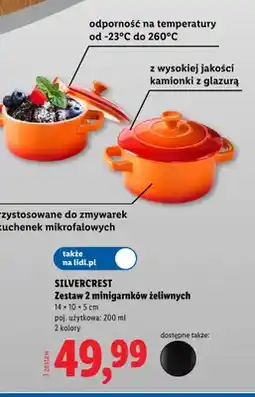 Lidl Zestaw 2 minigarnków żeliwnych Silvercrest oferta
