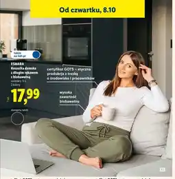 Lidl Koszulka damska z długim rękawem z biobawełną Esmara oferta