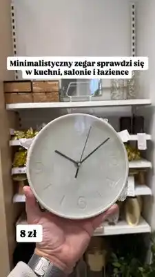 Pepco Zegar ścienny minimalistyczny oferta