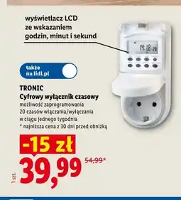 Lidl Cyfrowy wyłącznik czasowy Tronic oferta