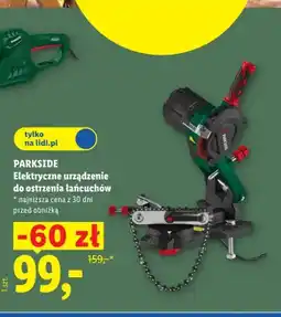 Lidl Elektryczne urządzenie do ostrzenia łańcuchów Parkside oferta