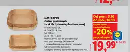 Lidl Zestaw papierowych tacek do frytkownicy beztłuszczowej 20x20x4,5 cm Masterpro oferta
