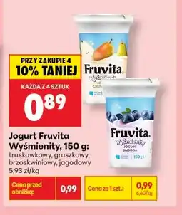Biedronka Jogurt Fruvita Wyśmienity jagodowy oferta