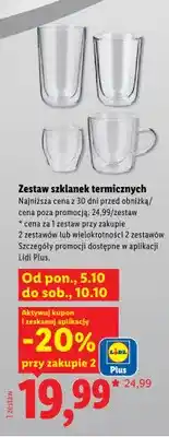Lidl Zestaw szklanek termicznych oferta