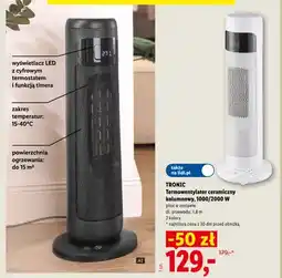 Lidl Termowentylator ceramiczny kolumnowy Tronic oferta