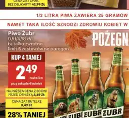 Delikatesy Centrum Piwo Żubr oferta