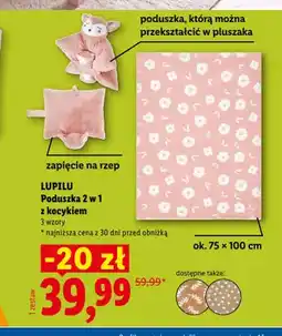 Lidl Poduszka 2 w 1 z kocykiem Lupilu oferta