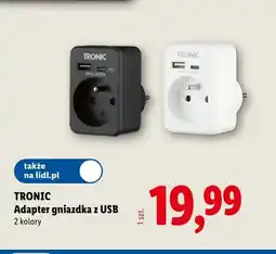 Lidl Adapter gniazdka z USB Tronic oferta