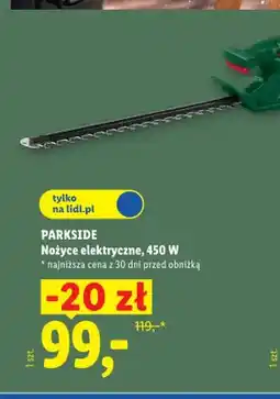 Lidl Nożyce elektryczne Parkside oferta