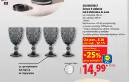 Lidl Zestaw 4 kieliszków do wina Silvercrest oferta