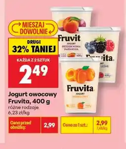 Biedronka Jogurt owocowy Fruvita Morelowy oferta