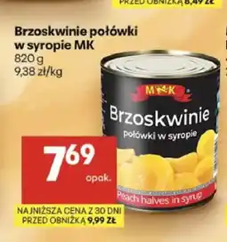 Delikatesy Centrum Brzoskwinie połówki w syropie MK oferta