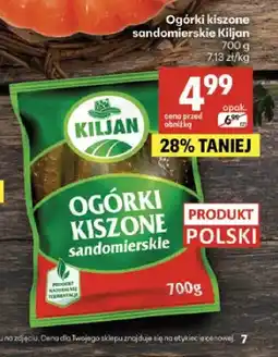 Delikatesy Centrum Ogórki kiszone sandomierskie Kiljan oferta