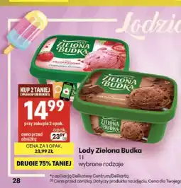 Delikatesy Centrum Lody Zielona Budka truskawkowe oferta