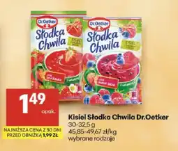 Delikatesy Centrum Kisiel Słodka Chwila truskawkowy Dr.Oetker oferta