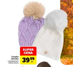 Carrefour Czapka damska oferta