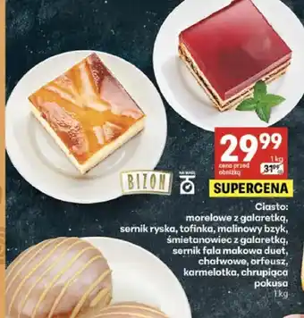 Delikatesy Centrum Ciasto morelowe z galaretką Bizon oferta