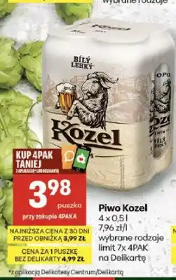 Delikatesy Centrum Piwo Kozel 4-pak oferta