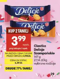 Delikatesy Centrum Ciastka Delicje Szampańskie oferta