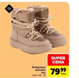 Carrefour Śniegowce damskie TEX oferta