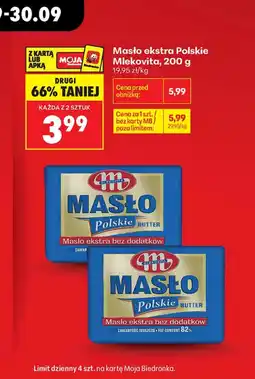 Biedronka Masło Mlekovita oferta