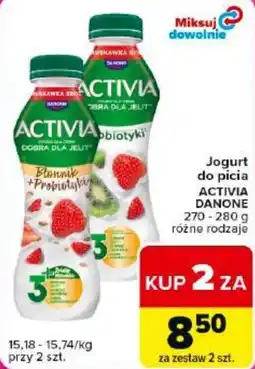 Carrefour Market Jogurt do picia ACTIVIA DANONE oferta