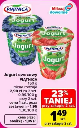Carrefour Market Jogurt owocowy Piątnica oferta