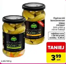 Carrefour Market Ogóreczki konserwowe SMAK oferta