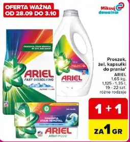 Carrefour Market Proszek, żel, kapsułki do prania Ariel oferta