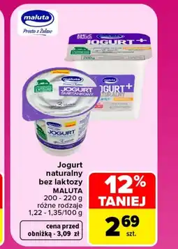 Carrefour Market Jogurt bez laktozy Maluta oferta