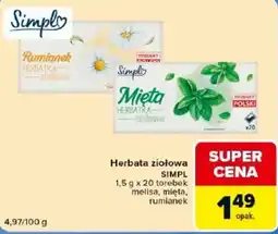 Carrefour Market Herbata ziołowa SIMPL oferta