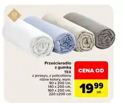 Carrefour Prześcieradło z gumką TEX oferta
