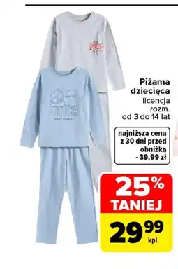 Carrefour Piżama dziecięca oferta