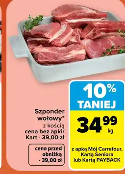 Carrefour Market Szponder wołowy Carrefour oferta