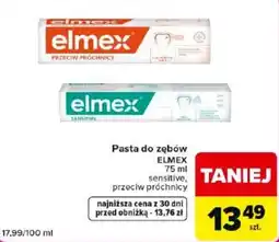 Carrefour Market Pasta do zębów ELMEX sensitive, przeciw próchnicy oferta