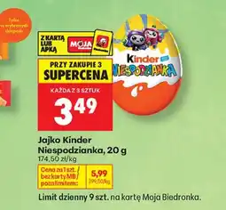 Biedronka Jajko niespodzianka Kinder oferta