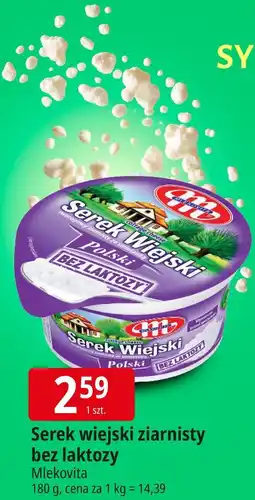 E.Leclerc Serek wiejski ziarnisty bez laktozy Mlekovita oferta