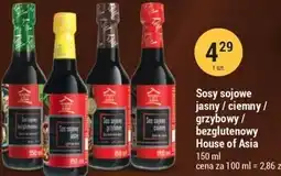 E.Leclerc Sosy sojowe jasny / ciemny / grzybowy / bezglutenowy House of Asia oferta
