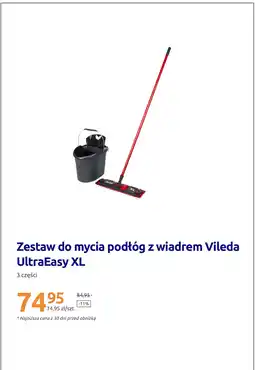 Action Zestaw do mycia podłóg z wiadrem Vileda UltraEasy XL oferta