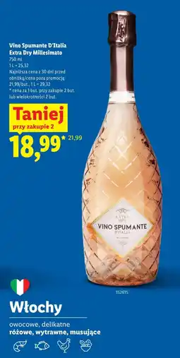 Lidl Wino musujące Millesimato oferta